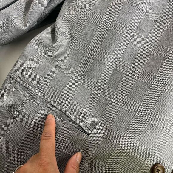Brooks Brothers 1818 Milano Mens Blazer Size 43R/38 Plaid Wool Italy - Picture 11 of 16
